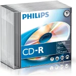 Philips Εγγράψιμα CD-R 52x 700MB 10τμχ CR7D5NS10/00 - Image 2