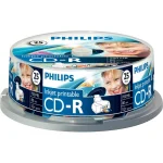 Philips Εγγράψιμα CD-R 52x Printable 700MB Cake Box 25τμχ CR7D5JB25/00