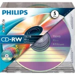 Philips Επανεγγράψιμα CD-RW 12x 700MB 5τμχ CW7D2CC05/00