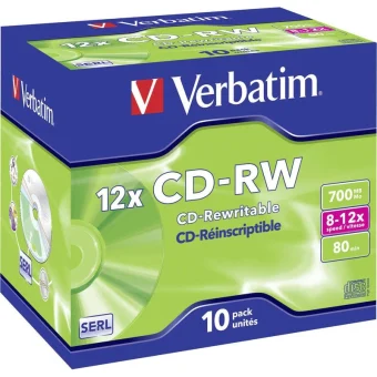 Verbatim Επανεγγράψιμα CD-RW 12x 700MB 10τμχ 43148