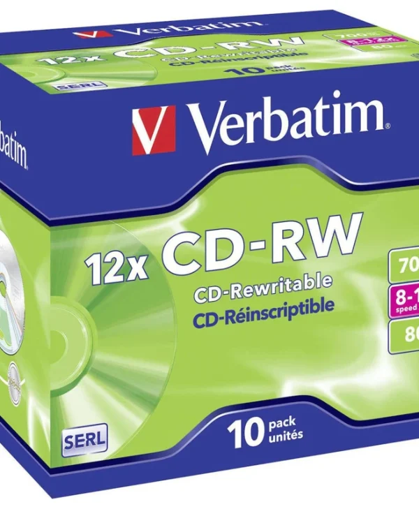 Verbatim Επανεγγράψιμα CD-RW 12x 700MB 10τμχ 43148