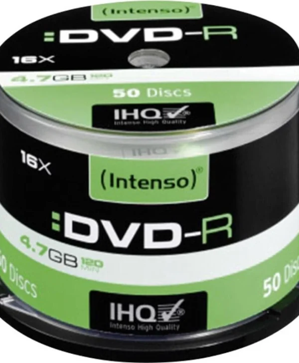 Intenso Εγγράψιμα DVD-R 16x 4.7GB Cake Box 50τμχ 4101155