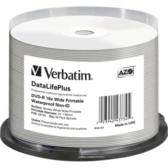 Verbatim Εγγράψιμα DVD-R 16x 4.7GB 50τμχ 43734
