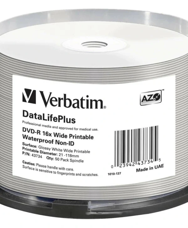 Verbatim Εγγράψιμα DVD-R 16x 4.7GB 50τμχ 43734