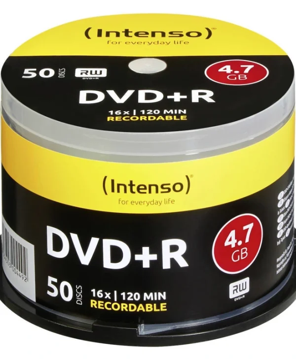 Intenso Εγγράψιμα DVD+R 16x 4.7GB Cake Box 50τμχ 4111155