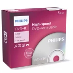 Philips Εγγράψιμα DVD+R 8x Dual Layer 8.5GB 5τμχ DR8S8J05C/00 - Image 2