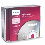 Philips Εγγράψιμα DVD+R 8x Dual Layer 8.5GB 5τμχ DR8S8J05C/00 - Image 3