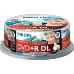Philips Εγγράψιμα DVD+R 8x Dual Layer 8.5GB Cake Box 25τμχ DR8I8B25F/00