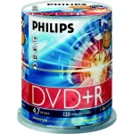 Philips Εγγράψιμα DVD+R 16x 4.7GB Cake Box 100τμχ DR4S6B00F/00