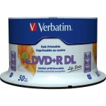 Verbatim Εγγράψιμα DVD+R 8x Dual Layer 8.5GB Cake Box 50τμχ 97693