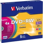 Verbatim Επανεγγράψιμα DVD+RW 4x 4.7GB 5τμχ 43297