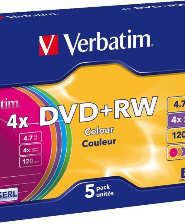 Verbatim Επανεγγράψιμα DVD+RW 4x 4.7GB 5τμχ 43297