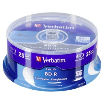 Verbatim Εγγράψιμα BD-R 6x 25GB Cake Box 25τμχ 43837