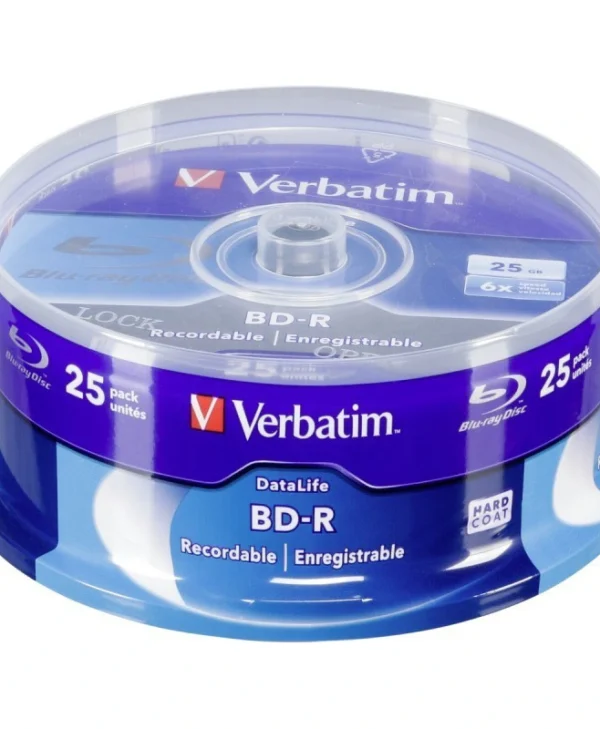 Verbatim Εγγράψιμα BD-R 6x 25GB Cake Box 25τμχ 43837