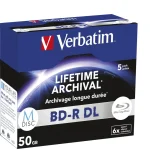 Verbatim M-Disc Εγγράψιμα BD-R 6x 50GB 5τμχ 43846