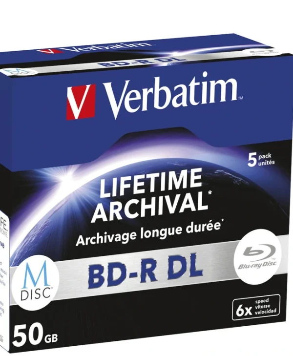Verbatim M-Disc Εγγράψιμα BD-R 6x 50GB 5τμχ 43846