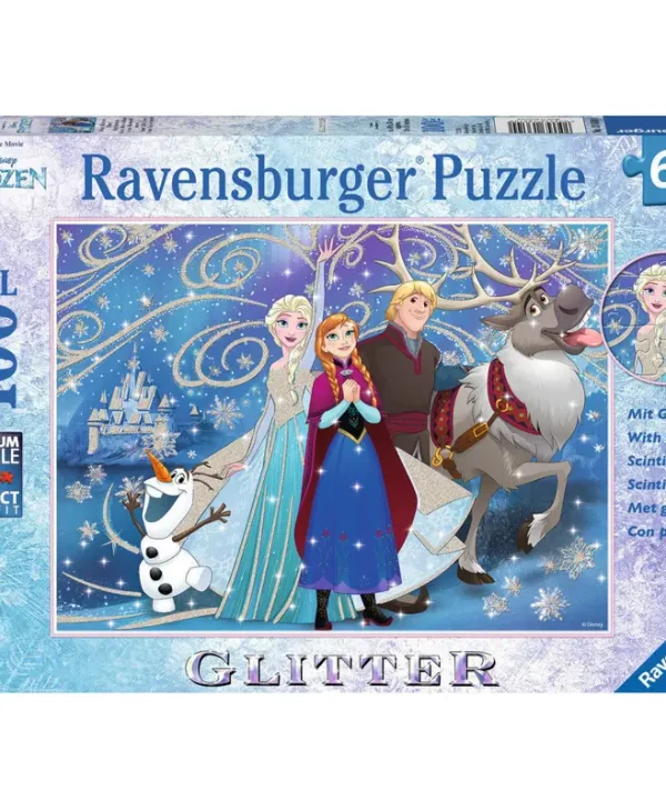 Παιδικό Puzzle Disney Frozen Glittery Snow XXL για 6+ Ετών 100pcs Ravensburger 13610 0