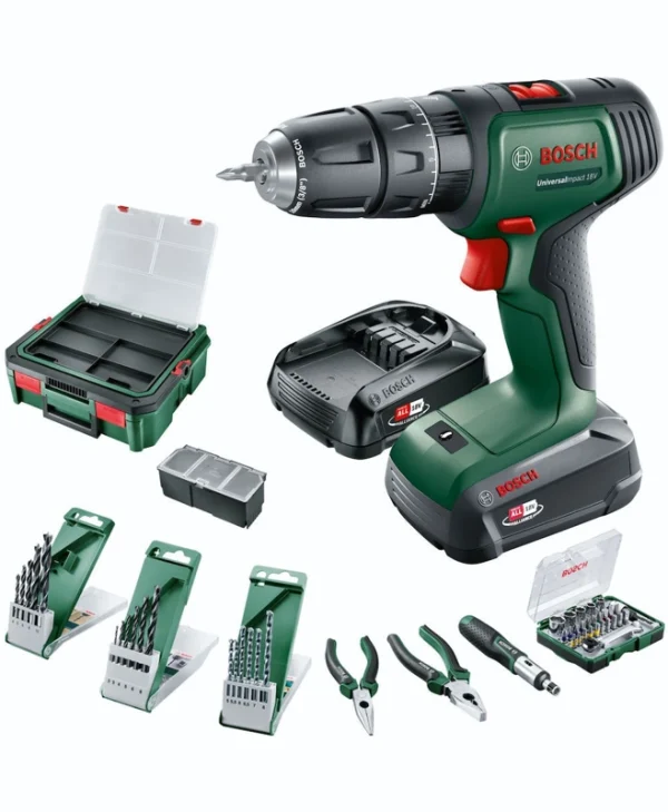 Bosch Κρουστικό Δραπανοκατσάβιδο Μπαταρίας 18V 2x1.5Ah 06039D4108