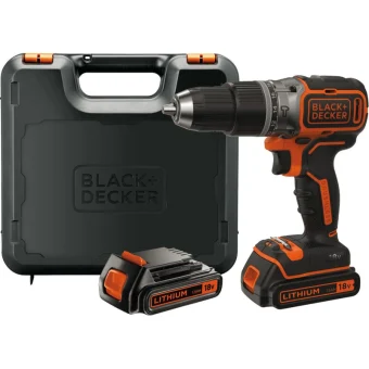 Black & Decker Κρουστικό Δραπανοκατσάβιδο Μπαταρίας Brushless 18V 2x1.5Ah BL188KB-QW