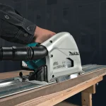 Makita Βυθιζόμενο Δισκοπρίονο 18V Solo με Ρύθμιση Ταχύτητας και με Σύστημα Αναρρόφησης DSP600Z - Image 8