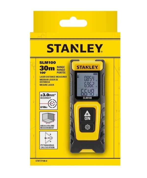 Stanley Μέτρο Laser STHT77100-0 με Εύρος Μέτρησης 0.2m-30m