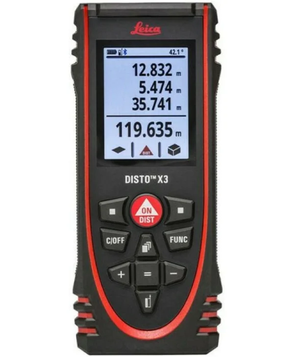 Leica Μέτρο Laser Leica Disto X3 Bluetooth με Εύρος Μέτρησης 0.05m-150m 850833