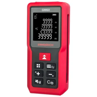 Ermenrich Μέτρο Laser GM60 με Εύρος Μέτρησης 0.05m-60m 81419