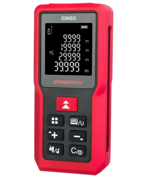 Ermenrich Μέτρο Laser GM60 με Εύρος Μέτρησης 0.05m-60m 81419