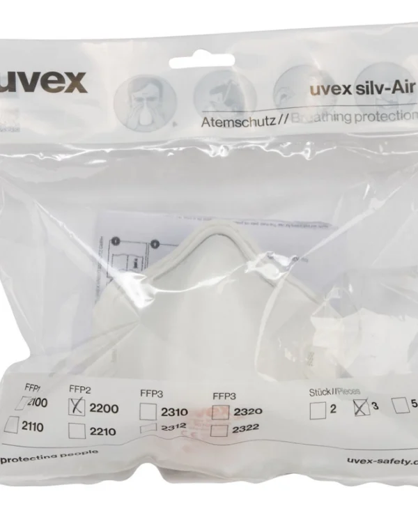 Uvex Μάσκα Προστασίας FFP2 Λευκή 8742201 1τμχ
