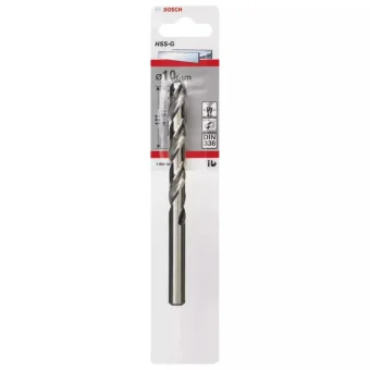 Bosch HSS-G Διαμαντοτρύπανο HSS με Κυλινδρικό Στέλεχος για Μέταλλο 10x133mm 2608585936