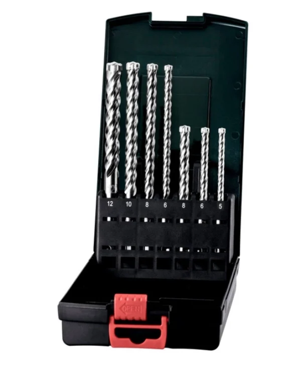 Metabo Σετ Τρυπάνια SDS-plus P4P Σετ 7 Διαμαντοτρύπανα Καρβιδίου με SDS Plus Στέλεχος για Μέταλλο 626245000