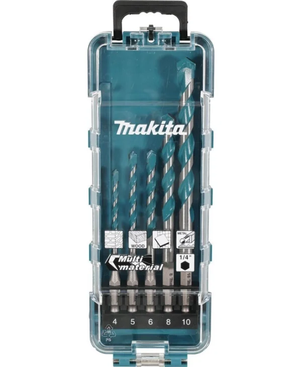Makita Σετ 5 Τρυπάνια με Εξάγωνο Στέλεχος E-16732