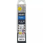 Alpen Drills X Box Σετ 3 Τρυπάνια Καρβιδίου με SDS Plus Στέλεχος για Δομικά Υλικά 81506810100