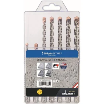 Alpen Swiss Tools Τρυπάνι Καρβιδίου με SDS Plus Στέλεχος για Δομικά Υλικά 10mm / 6mm 80700007100