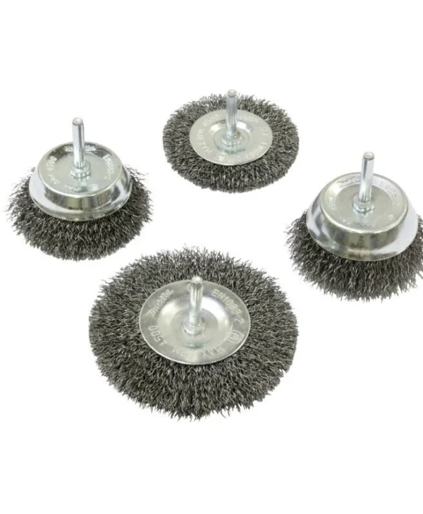 Makita Rundbuersten-set 4tlg Stahl D-65729