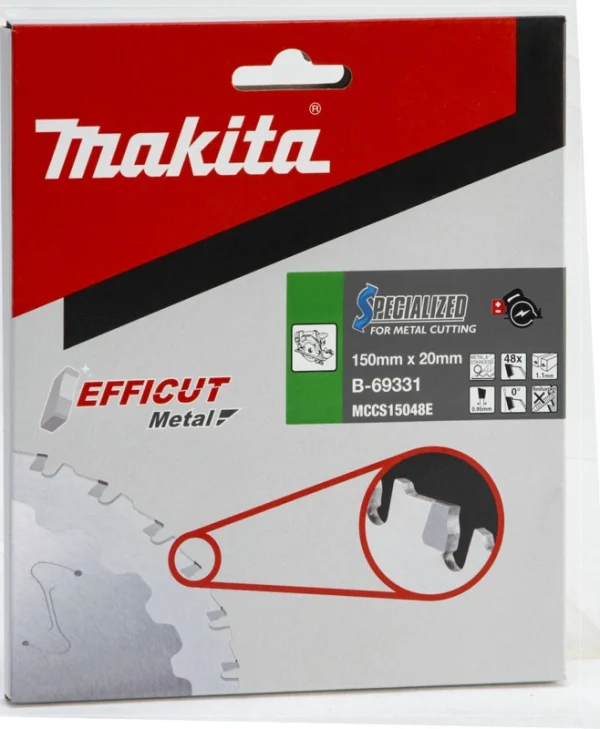 Makita Δίσκος Κοπής Μετάλλου με 48 Δόντια B-69331