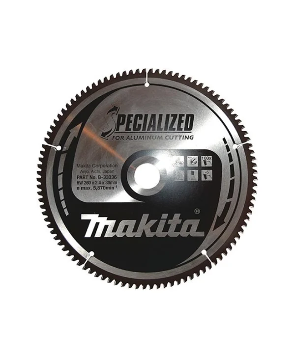 Makita Δίσκος Κοπής Αλουμινίου 260mm B-33336