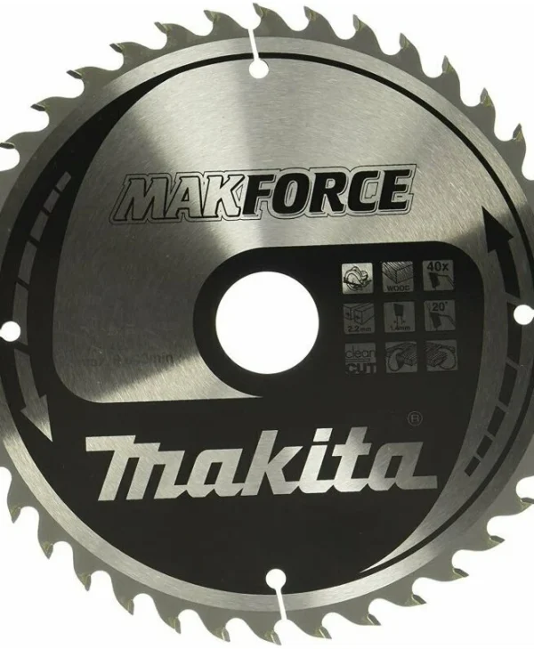 Makita Δίσκος Κοπής Ξύλου 190mm 40τμχ B-32340