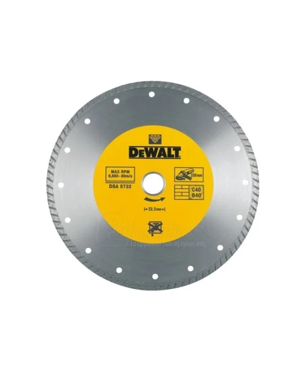 Dewalt Δίσκος Κοπής Δομικών Υλικών 125mm DT3712-QZ