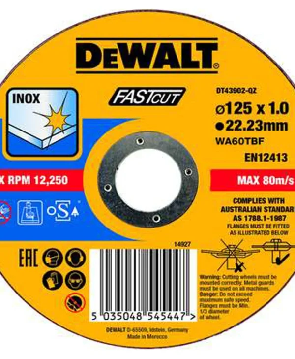 Dewalt Δίσκος Κοπής Μετάλλου 125mm DT43902-QZ