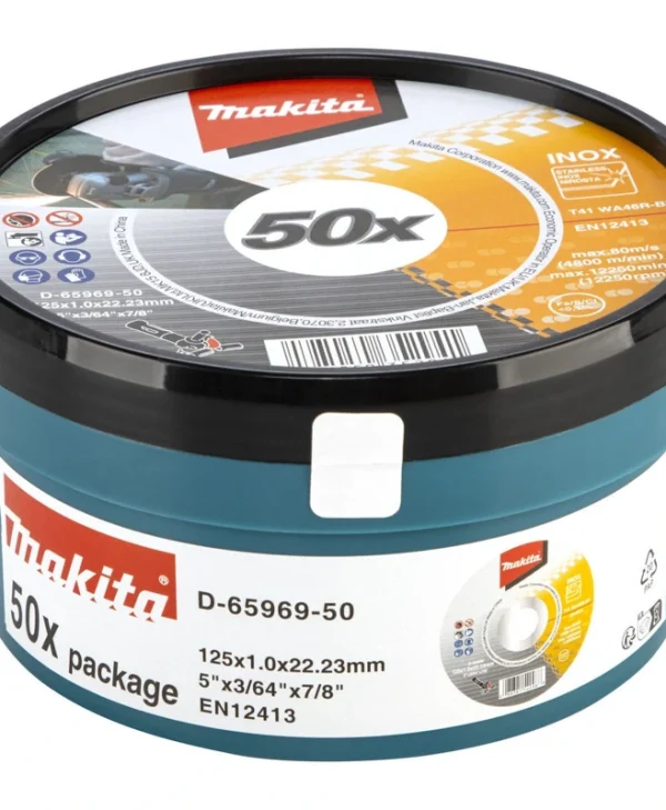 Makita D-65969-50 125x1.0mm Inox Cutting Disc