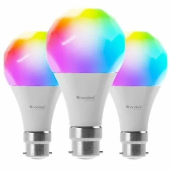 Nanoleaf Smart Λάμπες LED 9W για Ντουί B22 και Σχήμα A60 RGB 3τμχ NF080B02-3A19B