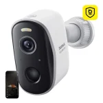 Baseus N1 Plus IP Κάμερα Παρακολούθησης Wi-Fi Full HD+ 4MP Αδιάβροχη Μπαταρίας με Αμφίδρομη Επικοινωνία BASEUS-SECURITY-N1-PLUS-OUTDOOR-2K-W