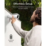 Baseus S0SW002130 IP Κάμερα Παρακολούθησης Wi-Fi Full HD+ 4MP Αδιάβροχη Μπαταρίας με Αμφίδρομη Επικοινωνία BASEUS-SECURITY-S1-OUTDOOR-2K-W - Image 4