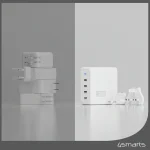 4Smarts Φορτιστής Χωρίς Καλώδιο GaN με 4 Θύρες USB-C 200W Λευκός (545200) - Image 5