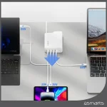 4Smarts Φορτιστής Χωρίς Καλώδιο GaN με 4 Θύρες USB-C 200W Λευκός (545200) - Image 6