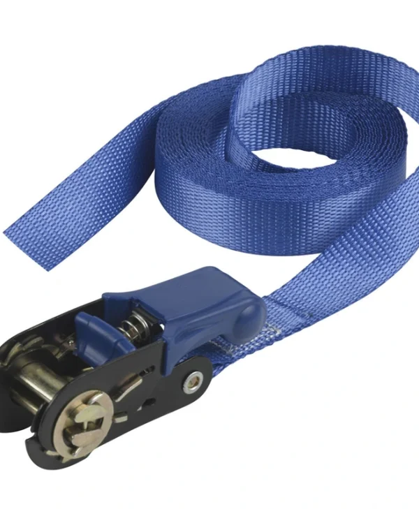 Master Lock Ιμάντας Αποσκευών Αυτοκινήτου 500cm με Καστάνια και Λαβές Pvc Μπλε 4365EURDAT