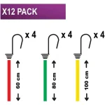 Master Lock Χταπόδι Αποσκευών Αυτοκινήτου 100cm 2 Άκρων 60/80/100cm Γκρι 12τμχ 3107EURDAT - Image 7