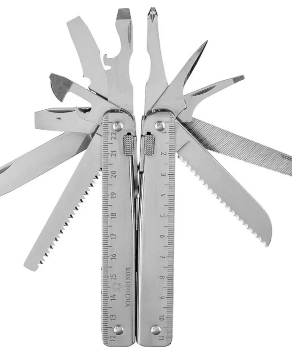 Victorinox Swisstool Πολυεργαλείο Γκρι σε Δερμάτινη Θήκη 3.03 23.N