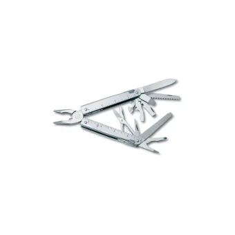 Victorinox Swisstool X Πολυεργαλείο με Μηχανισμό Κλειδώματος Πολύχρωμο σε Δερμάτινη Θήκη 3.03 27.L